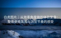 白虎图片｜从效率角度做的体验复盘：整体使用氛围与浏览节奏的感受