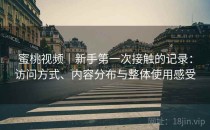 蜜桃视频｜新手第一次接触的记录：访问方式、内容分布与整体使用感受