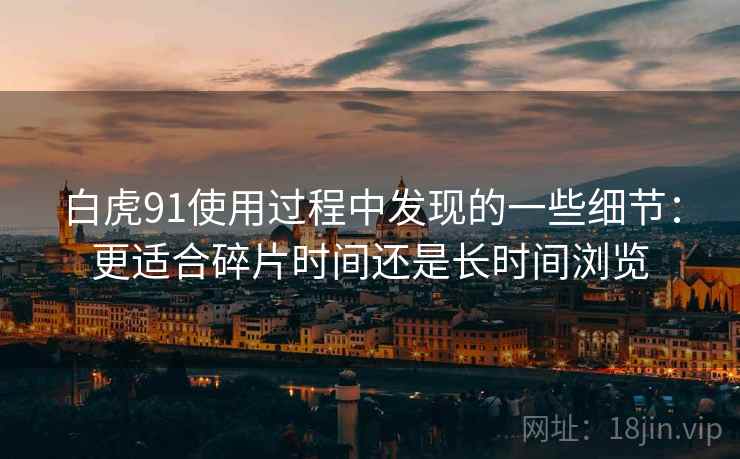 白虎91使用过程中发现的一些细节：更适合碎片时间还是长时间浏览  第2张