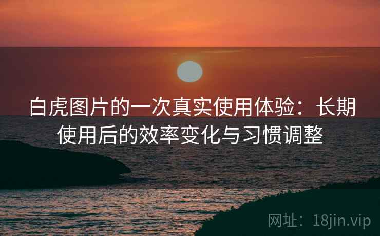 白虎图片的一次真实使用体验：长期使用后的效率变化与习惯调整  第2张