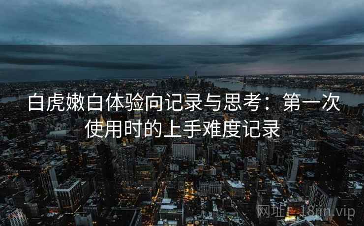 白虎嫩白体验向记录与思考：第一次使用时的上手难度记录  第1张