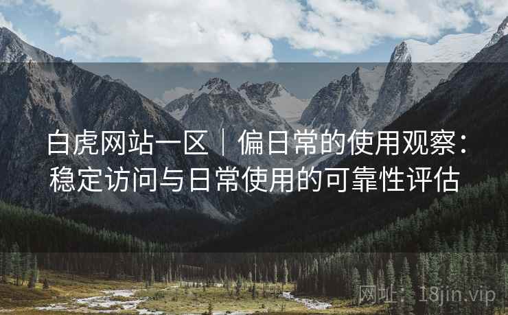 白虎网站一区|偏日常的使用观察:稳定访问与日常使用的可靠性评估 第2张 白虎网站一区|偏日常的使用观察:稳定访问与日常使用的可靠性评估 第2张